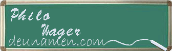 Philo Wager Visitenkarte